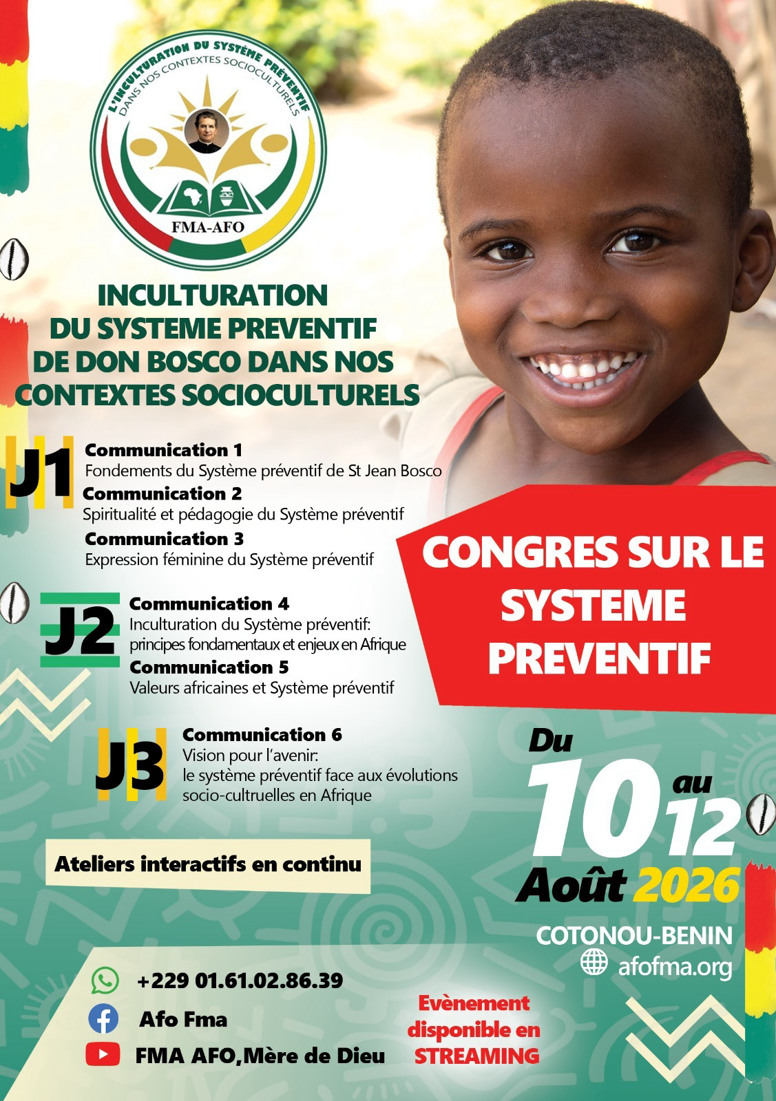 Inculturation du système préventif de Don Bosco dans nos contextes socioculturels
